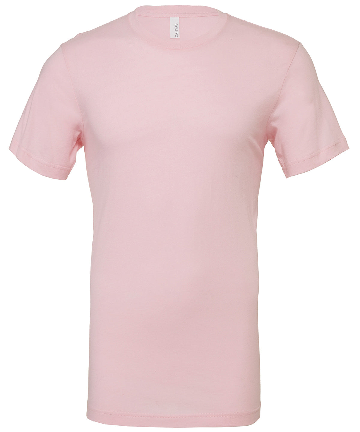 Bella Canvas Unisex Soft Pink Jersey Crew Neck T-Shirt Combed Cotton
