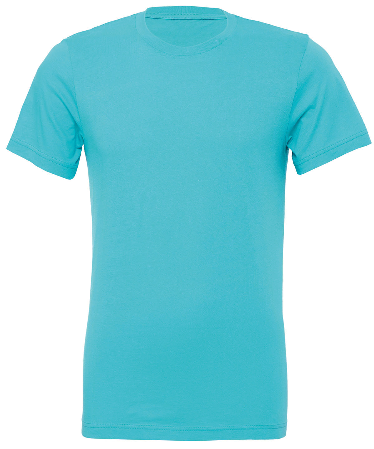Bella Canvas Unisex Jersey Crew Neck T-Shirt Teal 100% Cotton Slim Fit