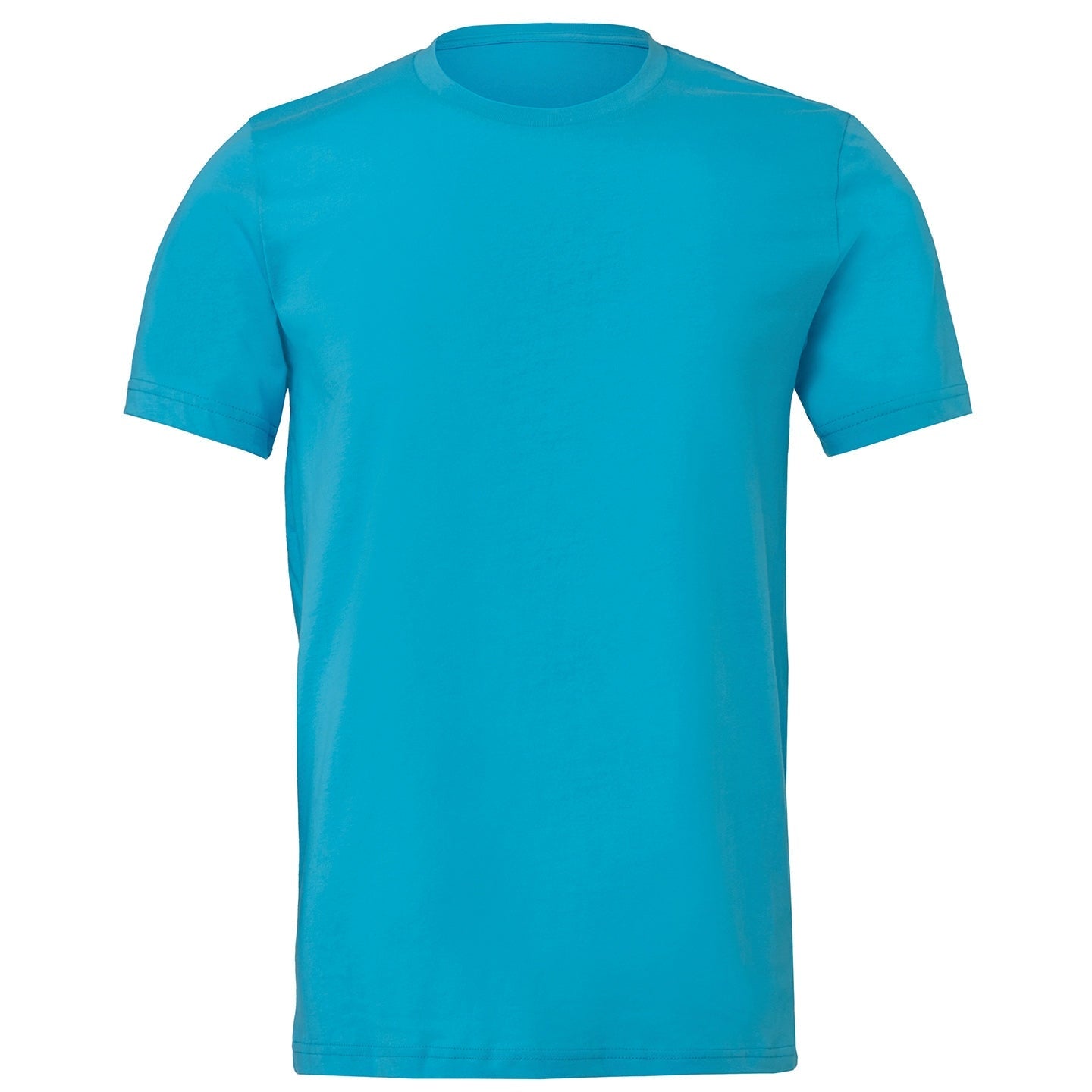 Bella Canvas Unisex Jersey Crew Neck T-Shirt Turquoise 100% Cotton Slim Fit