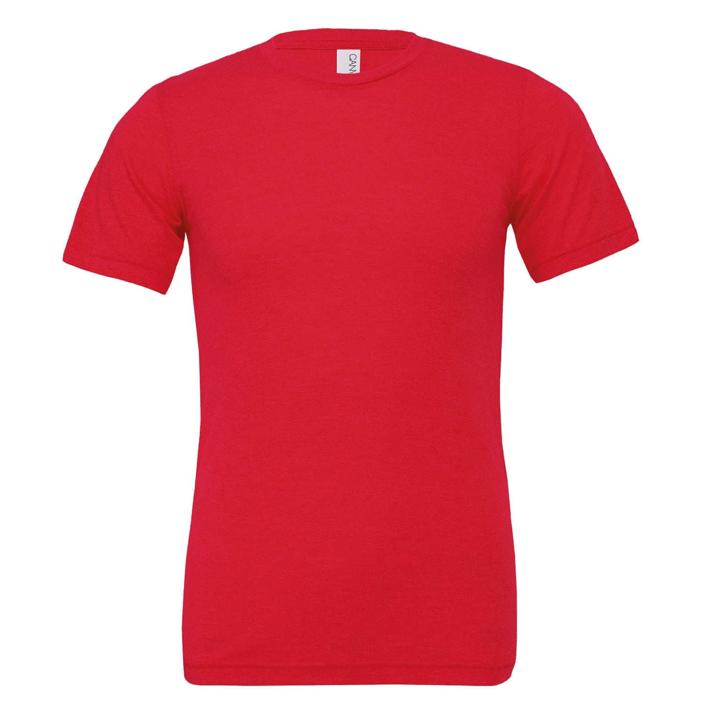 Bella Canvas Unisex Triblend Crew Neck T-Shirt Light Red Soft Fit XS-2XL