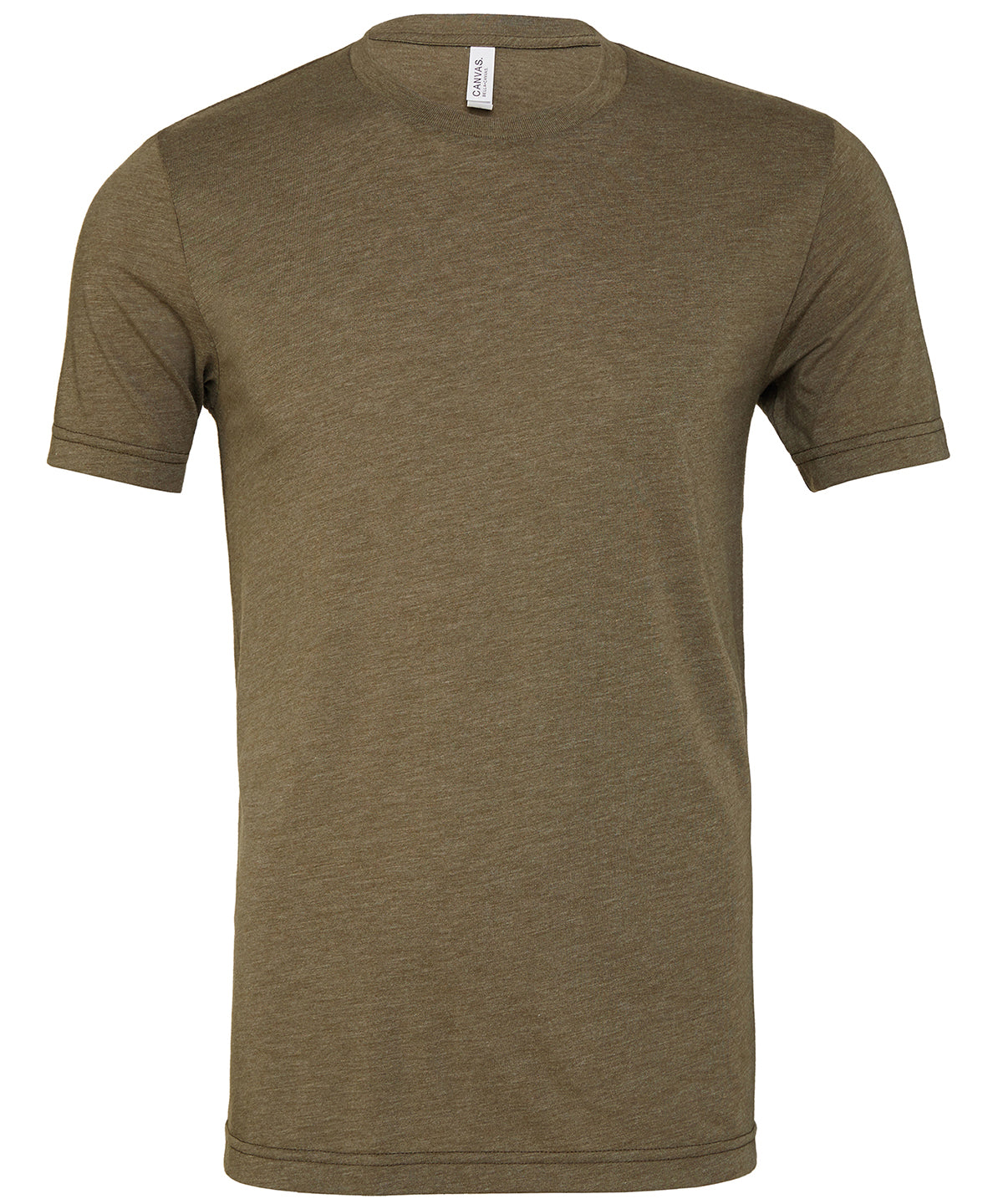 Bella Canvas Unisex Triblend Crew Neck T-Shirt Olive Soft Modern Fit XS-2XL