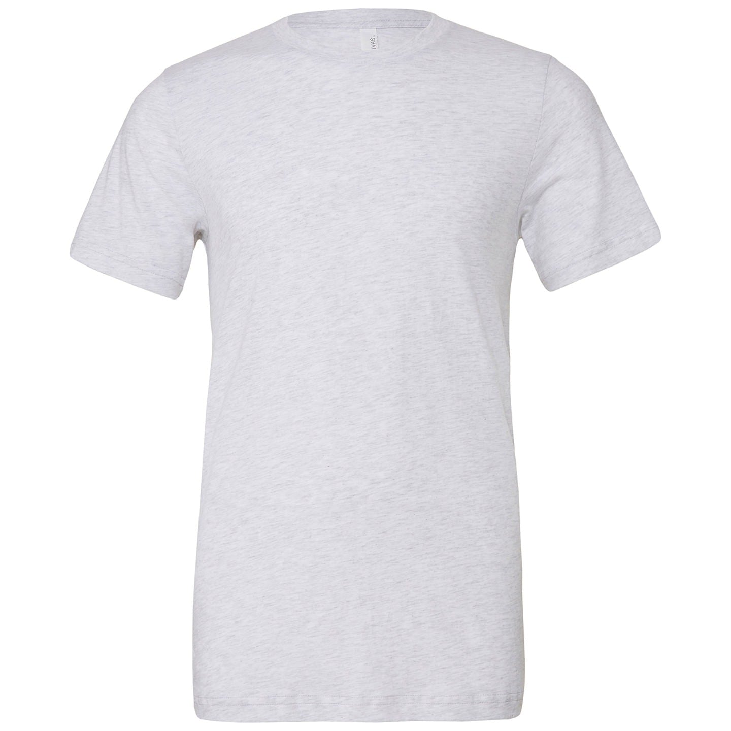 Bella Canvas Unisex Triblend Crew Neck T-Shirt White Fleck Soft Fit XS-2XL