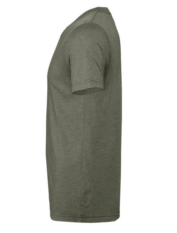 Bella Canvas Unisex Heather CVC Short Sleeve T-Shirt Heather Military Green