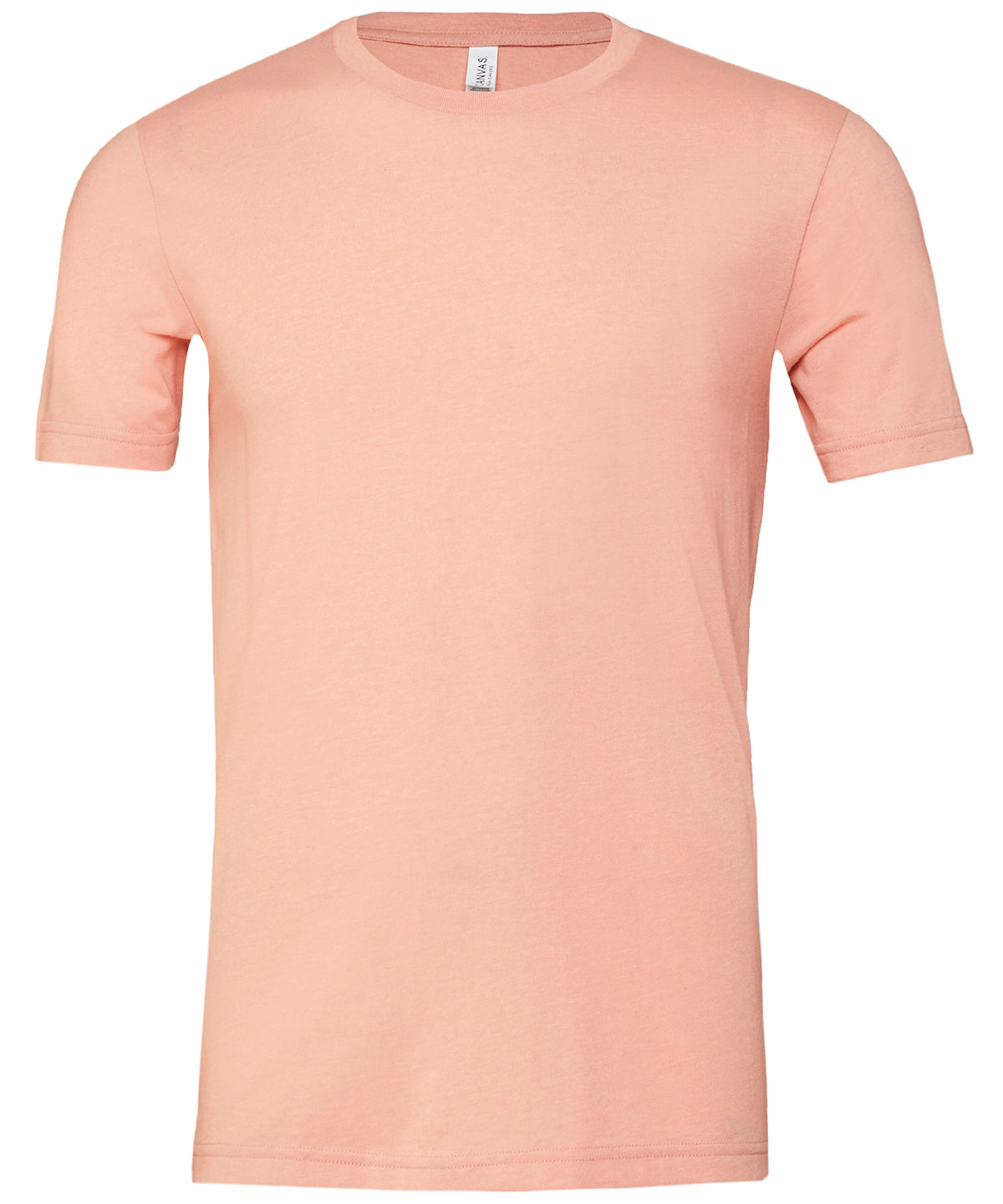 Bella Canvas Unisex Heather CVC Short Sleeve T-Shirt Heather Peach Size XS-3XL