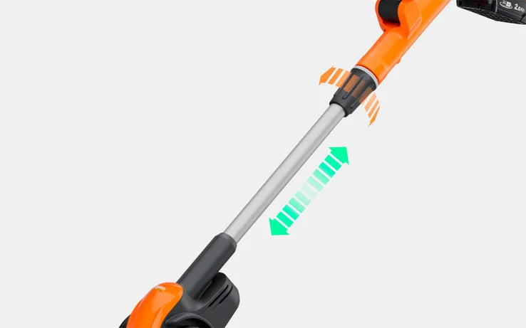 Flymo 18V EasiWeeder Cordless Weed Brush with Adjustable Handle and Speed
