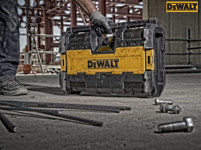 DEWALT TOUGHSYSTEM DAB Radio Bluetooth Charger IP54 14/18V Li-ion Bare Unit