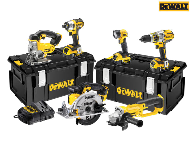 DEWALT DCK694P3 18V Brushless 6 Piece Kit with 3 x 5.0Ah Li-ion Batteries