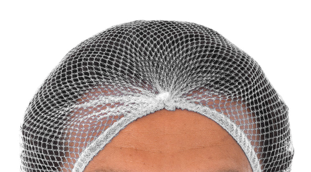 Beeswift Disposable Hairnet 5mm Mesh Metal Free Double Elastic Headband