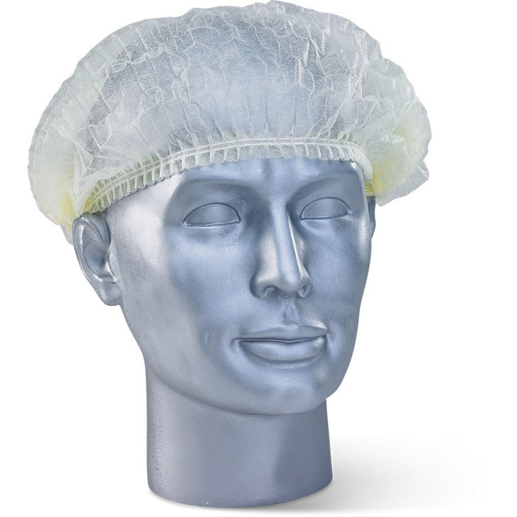 Beeswift Disposable Mob Cap Soft Lightweight Elasticated Hair Net Standard Size