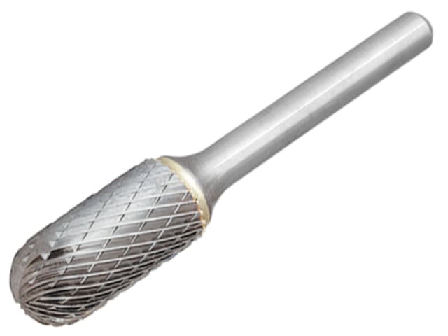 Dormer Solid Carbide Rotary Burr Ball Nosed Cylinder 12.7mm x 6mm 70mm Long