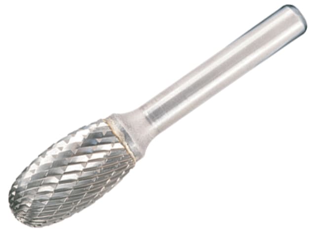 Dormer Solid Carbide Rotary Burr Oval 9.6mm x 6mm Double Cut Tool