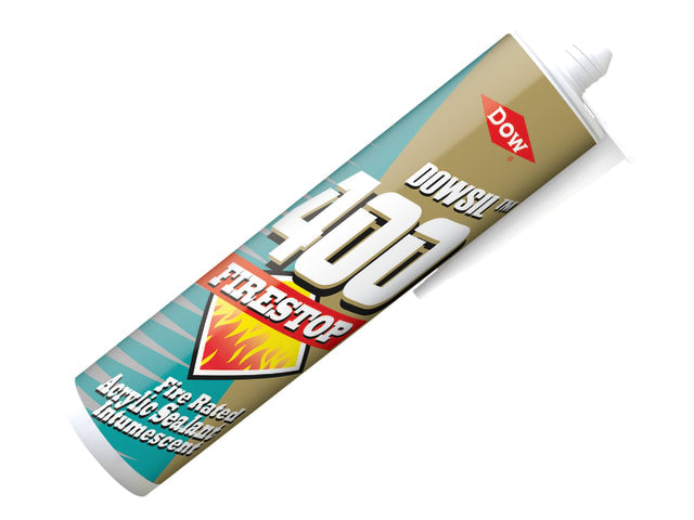 Dowsil Firestop 400 Acrylic Sealant 380ml Intumescent Fire Rated White