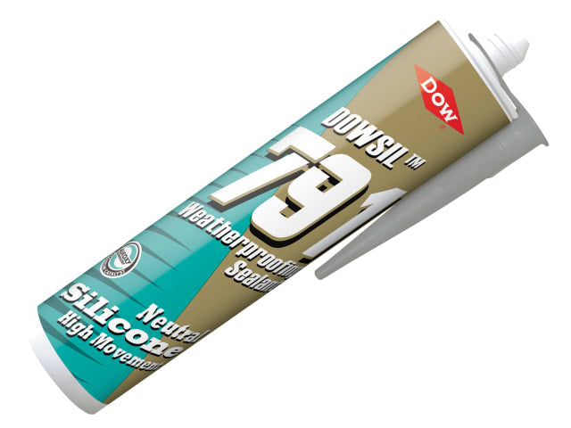 Dowsil 791 Silicone Sealant Grey 310ml Weatherproof Adhesive for Exterior Use