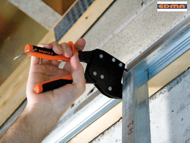 Edma Master Profil Single Handed Setting Pliers for Drywall Insulation 260mm