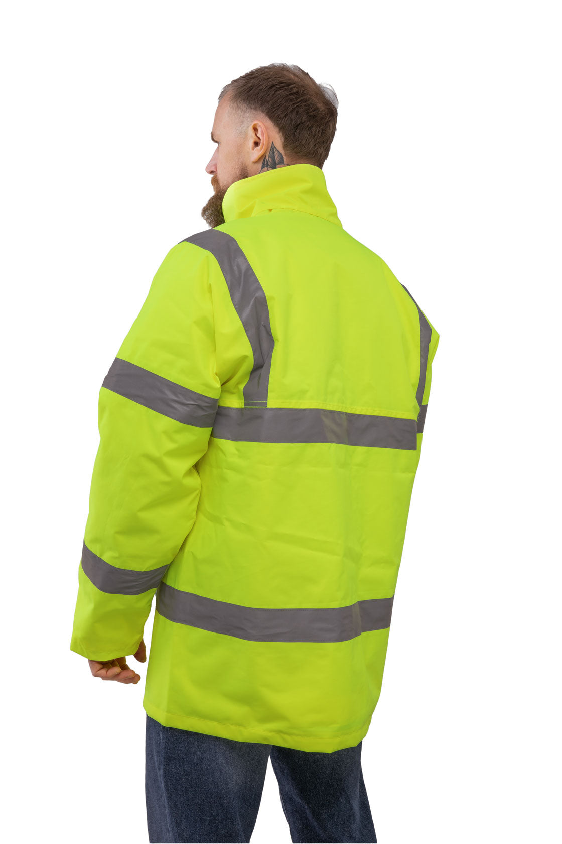 Espro High Visibility Parka Jacket EN20471 Waterproof Traffic Workwear