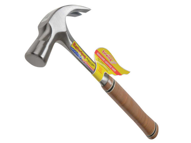 Estwing E24C Curved Claw Hammer 680g Leather Grip One-Piece Steel USA Made