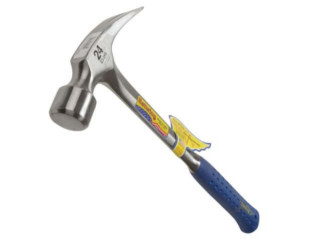Estwing E3/24S 24oz Straight Claw Framing Hammer with Vinyl Grip 680g