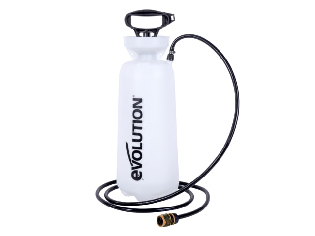 Evolution 15L Pressurised Water Bottle with Hand Pump & 3m Hose for Dust Control