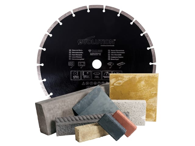 Evolution RAGE Diamond Blade 305mm Segmented Rim for Stone Concrete Marble