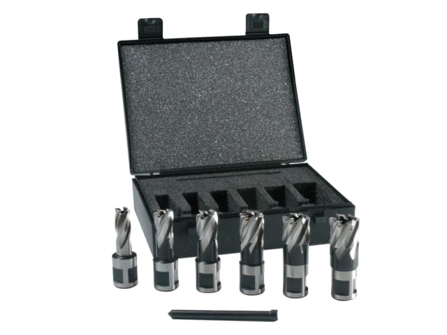 Evolution 6 Piece Short Broaching Cutter Kit M2 Steel with Pilot Pin
