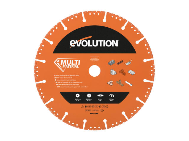 Evolution Diamond Demolition Disc Cutter Blade 255mm Multi-Material Cutting