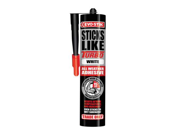 EVO-STIK Sticks Like Turbo Adhesive 290ml Fast Setting All Weather Strong Bond