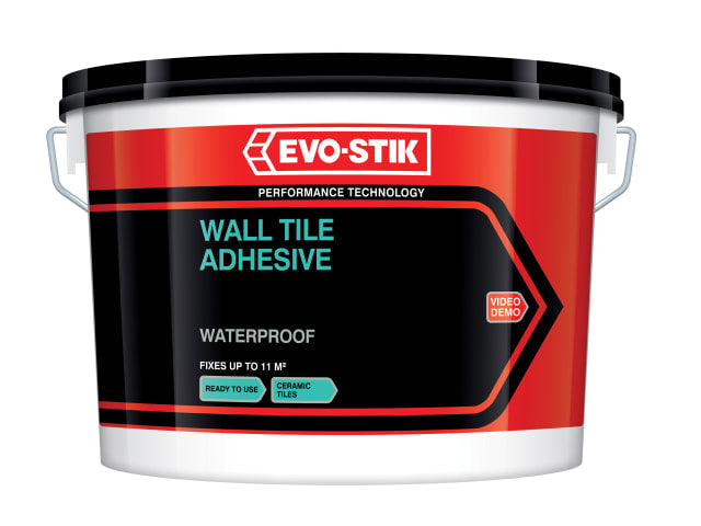 EVO-STIK Waterproof Wall Tile Adhesive 1 Litre Ideal for Bathrooms and Kitchens