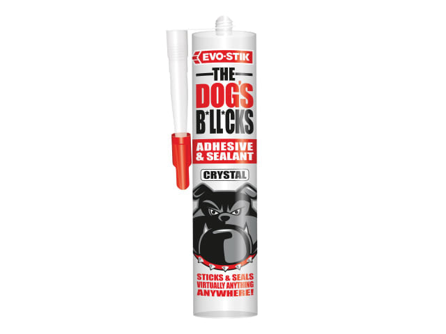 EVO-STIK The Dog's B*ll*cks Crystal Clear Adhesive & Sealant 290ml Waterproof
