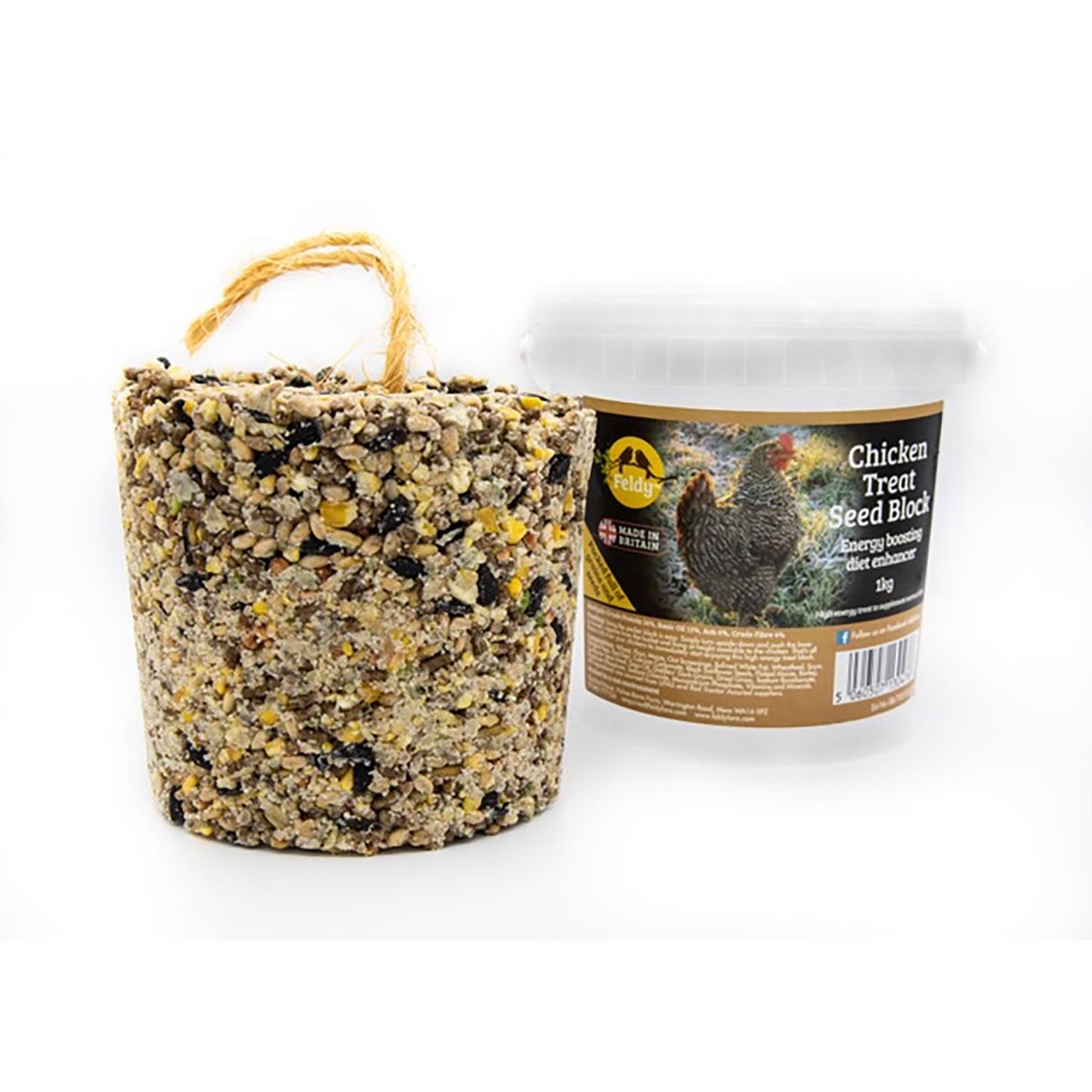 Feldy Chicken Treat Seed Block High Energy Nutritious Boredom Buster