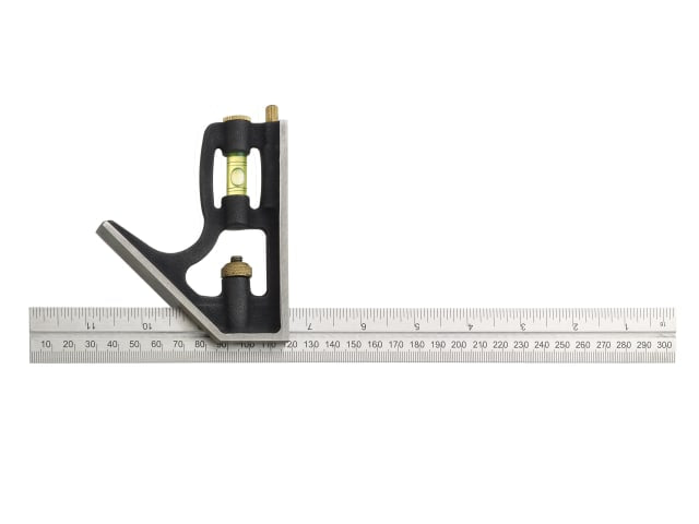 Fisher FB1953ME 300mm Combination Square Heavy-Duty Cast Iron Multi-Purpose