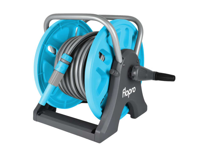 Flopro NeverKink EasyReel 25m Hose Reel Set with Kink-Free Technology