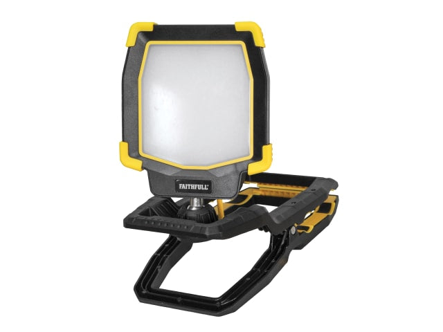 Faithfull Power Plus 40W LED Clip Light 110V, 4000 Lumens, IP65 Waterproof