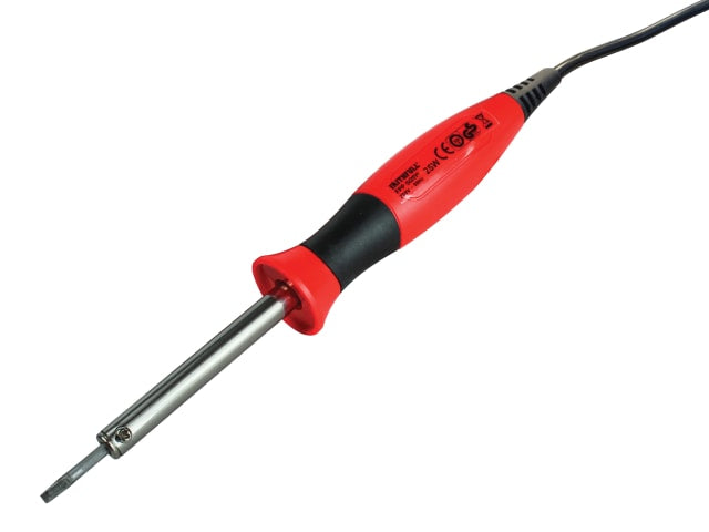 Faithfull Power Plus 25W Soldering Iron 240V with Heat-Resistant Handle