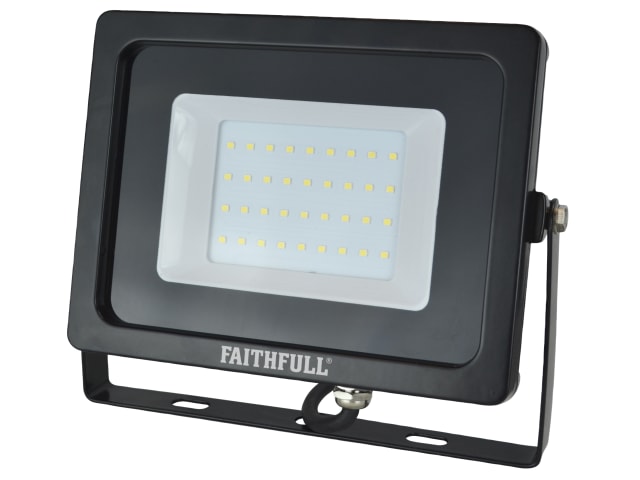 Faithfull 30W SMD LED Wall Mounted Floodlight 2400 Lumen IP65 Outdoor Light
