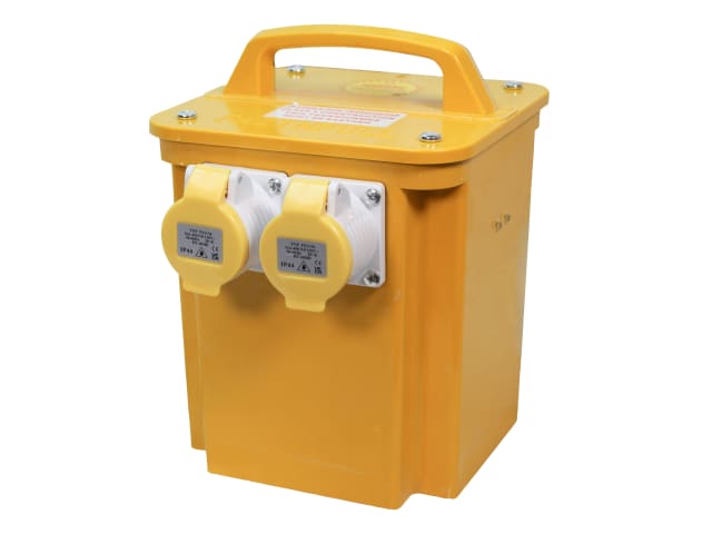 Faithfull Power Plus 3.3kVA Transformer Dual Socket 16A Weatherproof IP44