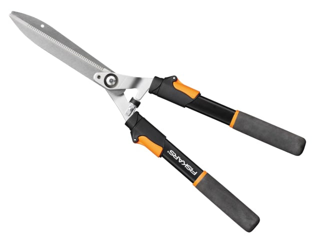 Fiskars Solid Telescopic Hedge Shears with Extendable Handles and Non-Slip Grips