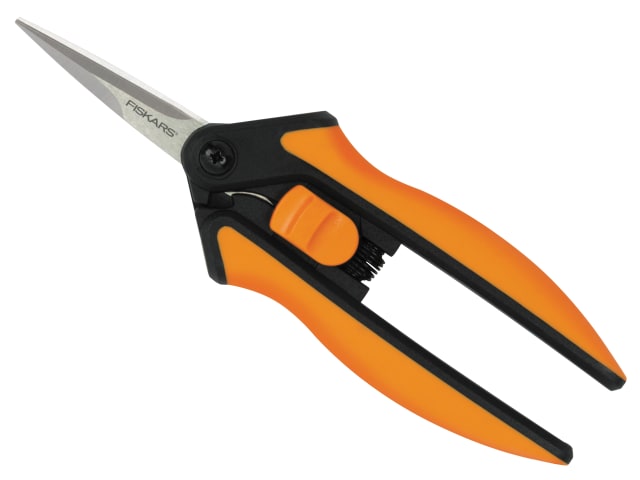 Fiskars Solid SP13 Pruning Snip Microtip Stainless Steel Blades SoftGrip Handles