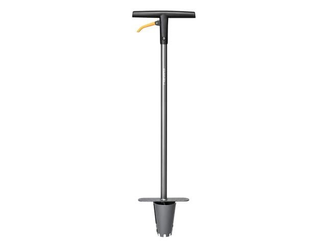 Fiskars Ergo Bulb Planter 100cm Steel Easy Stand-Up Planting Tool Garden
