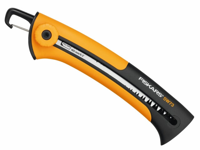 Fiskars Xtract SW73 Garden Pruning Saw 160mm with Belt Clip and SoftGrip Handle