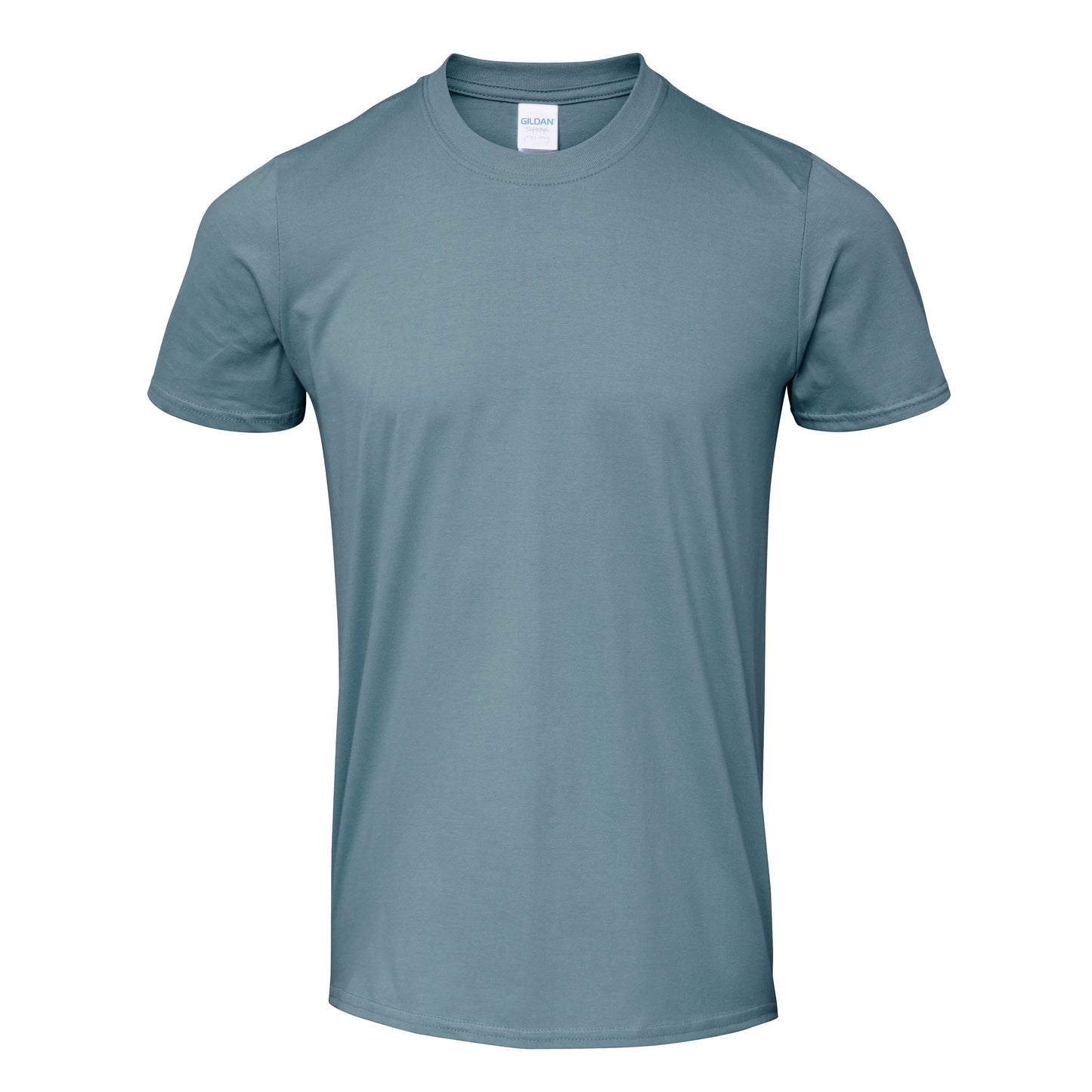 Gildan Softstyle Adult Ringspun T-Shirt Stone Blue Lightweight Euro Fit