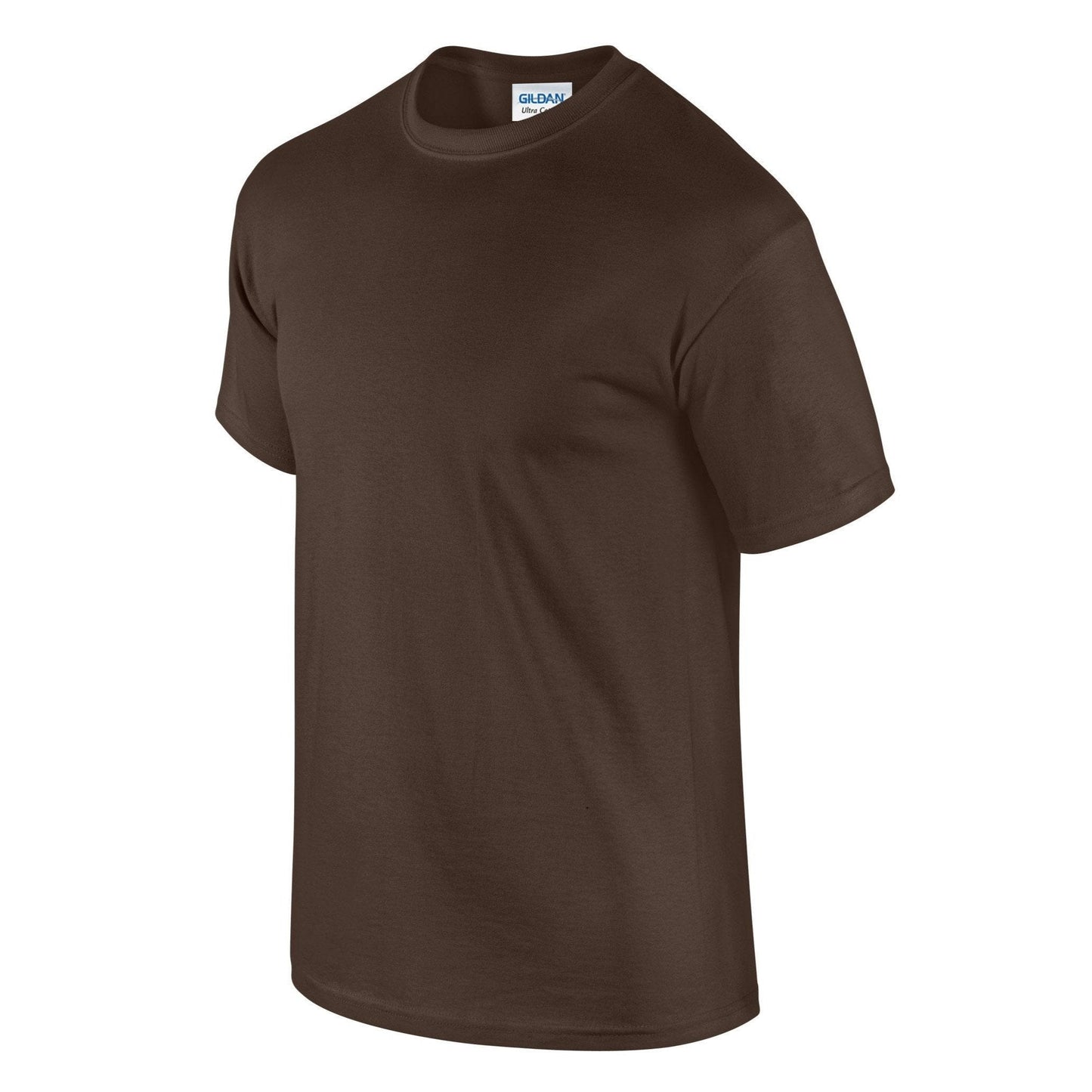 Gildan Ultra Cotton Adult T-Shirt Dark Chocolate 100% Cotton Classic Fit