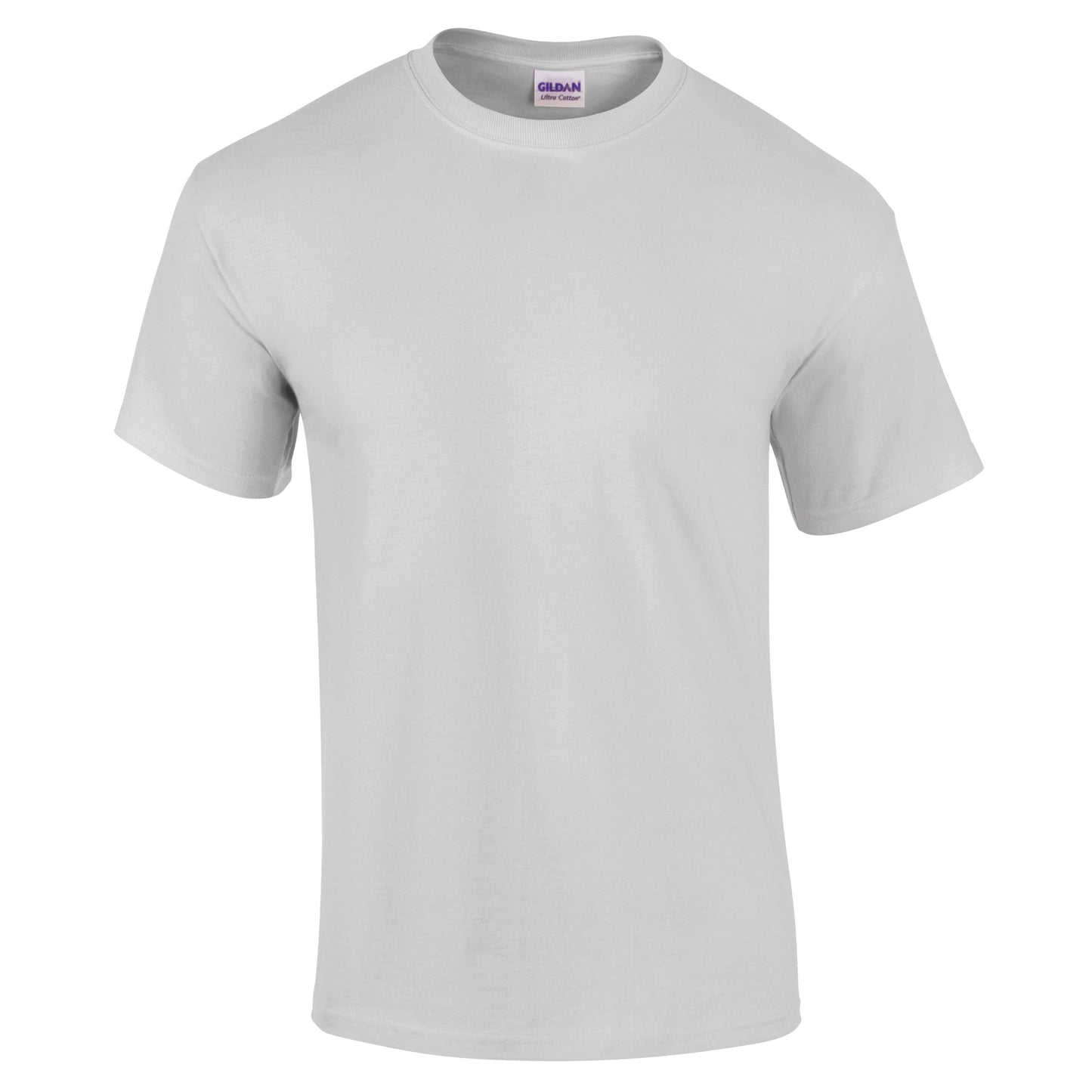 Gildan Ultra Cotton Adult T-Shirt Ice Grey 100% Cotton Classic Fit Durable Tee