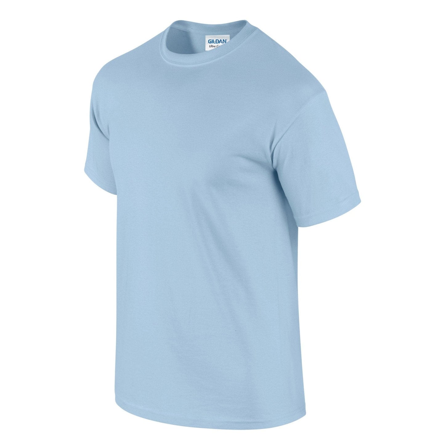 Gildan Ultra Cotton Adult T-Shirt Light Blue 100% Cotton Classic Fit S-3XL