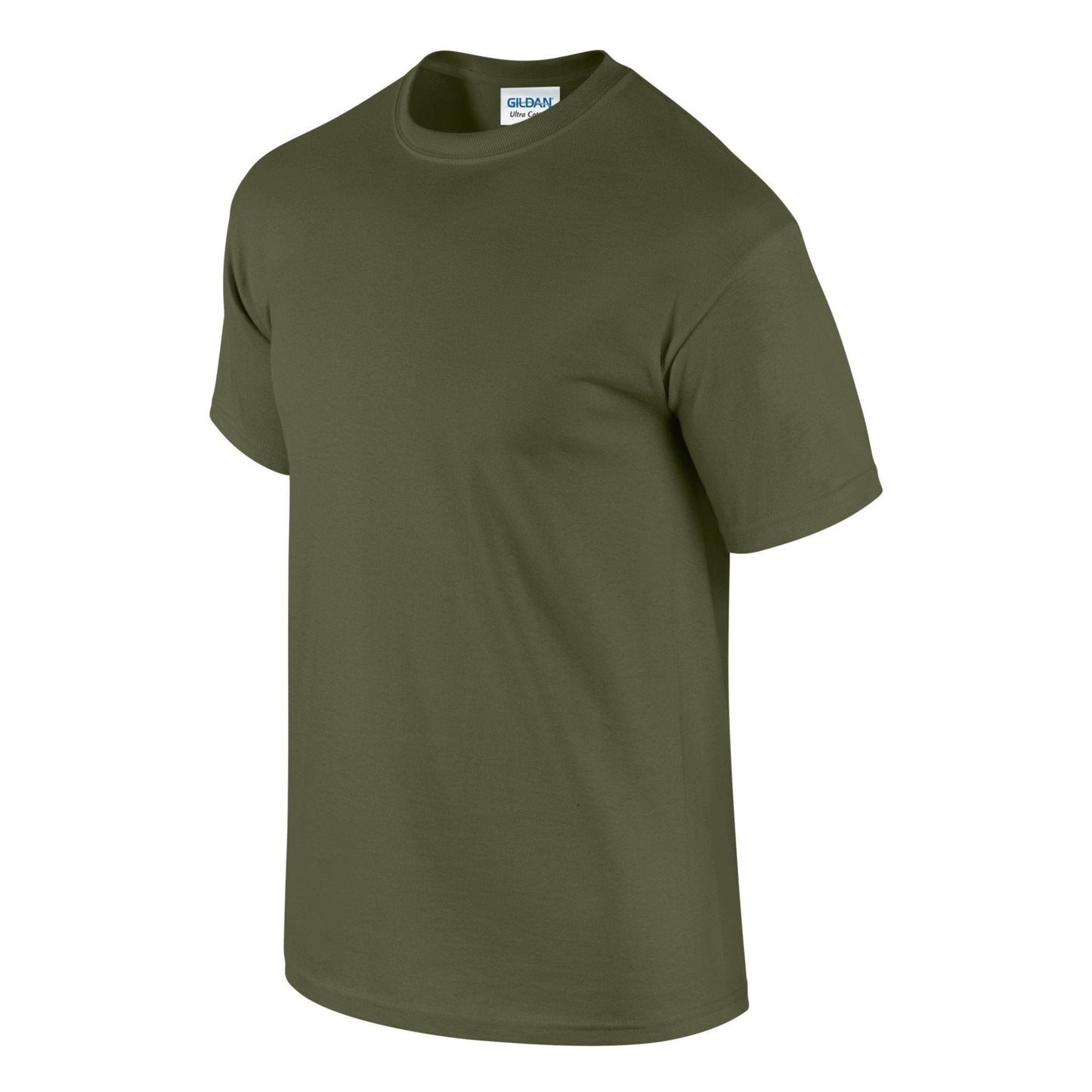 Gildan Ultra Cotton Adult T-Shirt Military Green 100% Cotton Classic Fit