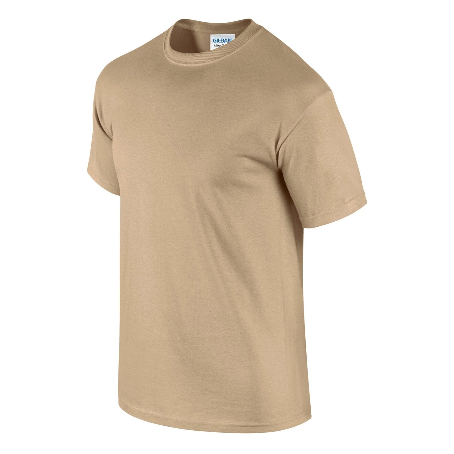 Gildan Ultra Cotton Adult T-Shirt Tan 100% Cotton Classic Fit Durable Tee