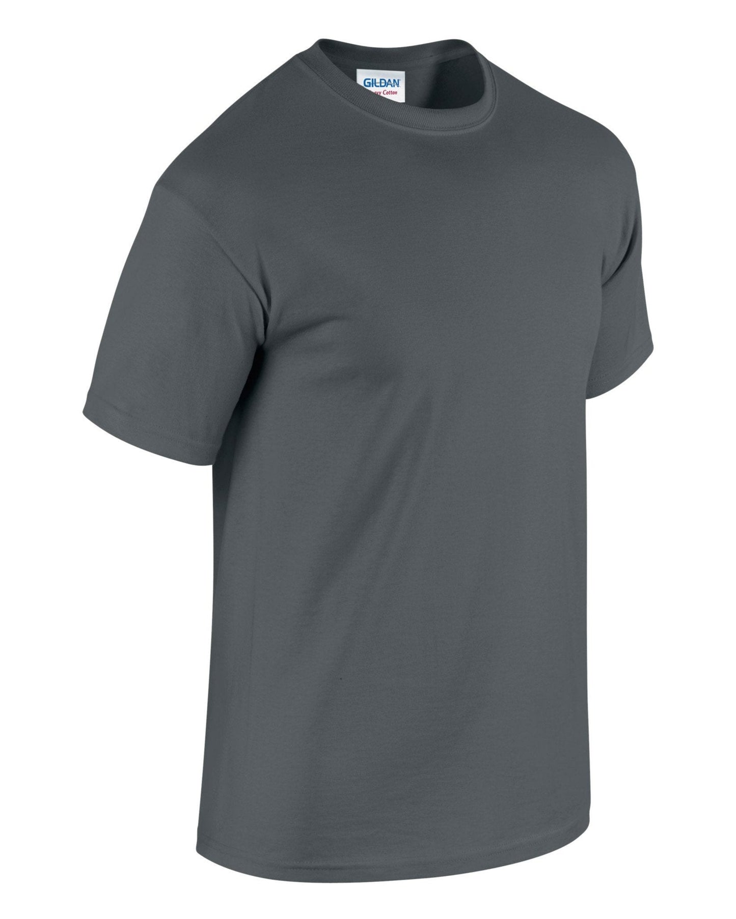 Gildan Heavy Cotton Adult T-Shirt Charcoal 100% Cotton Pre-Shrunk Soft Tee