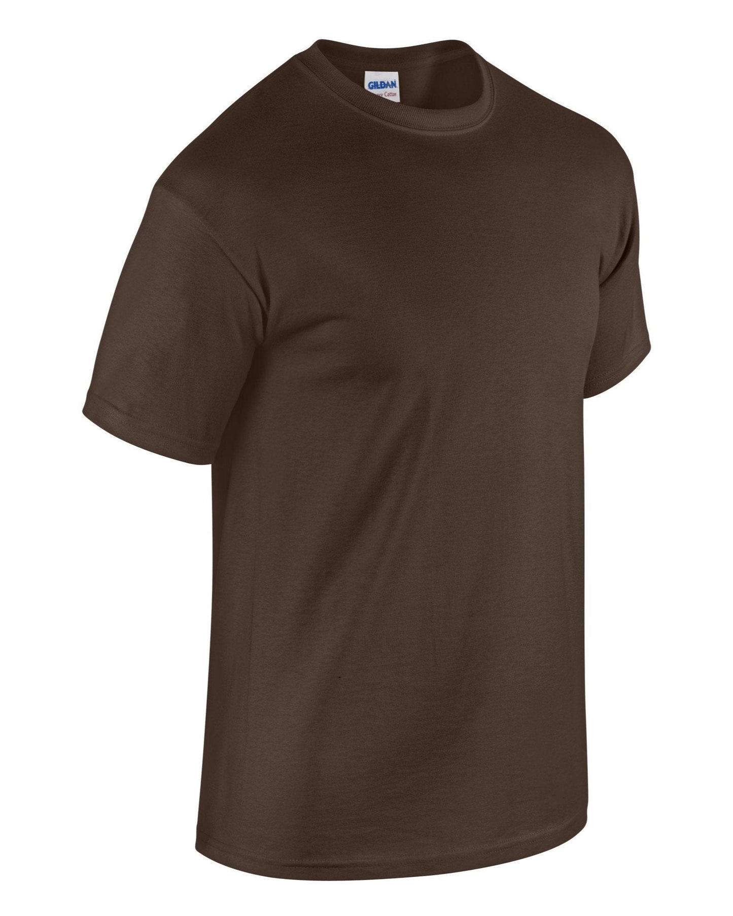 Gildan Heavy Cotton Adult T-Shirt Dark Chocolate 100% Cotton Pre-Shrunk Tee