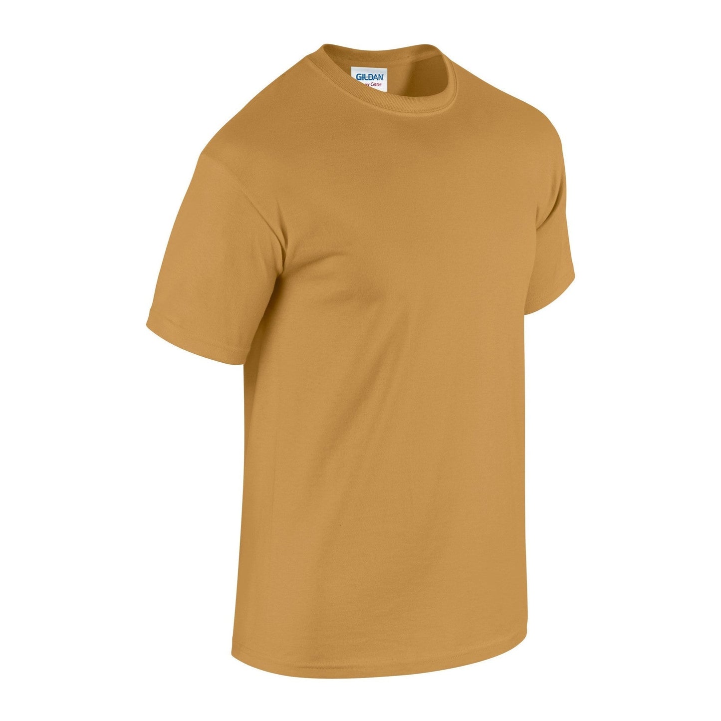 Gildan Heavy Cotton Adult T-Shirt Old Gold 100% Cotton Pre-Shrunk Soft Tee