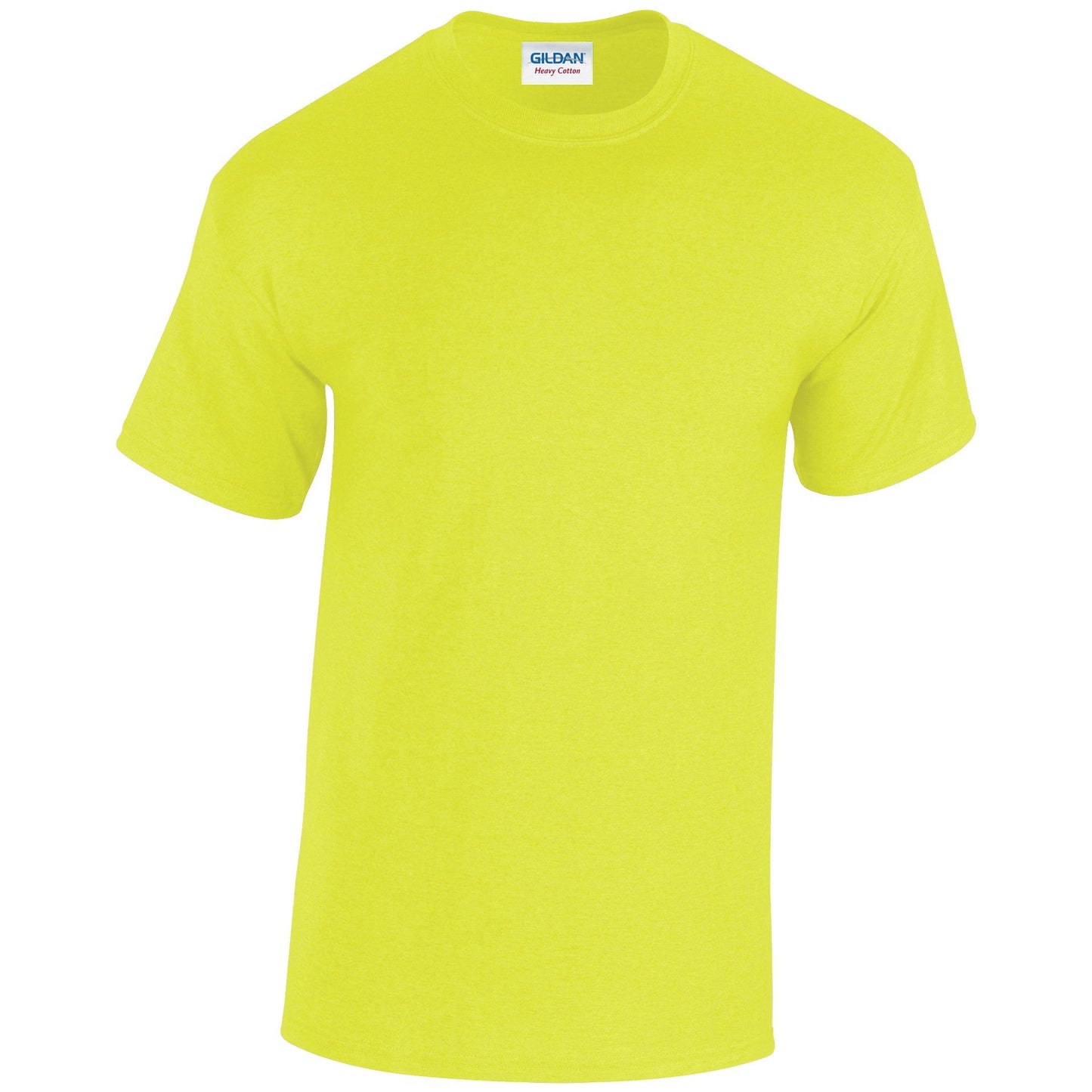 Gildan Heavy Cotton Adult T-Shirt Safety Green 100% Cotton Pre-Shrunk Tee
