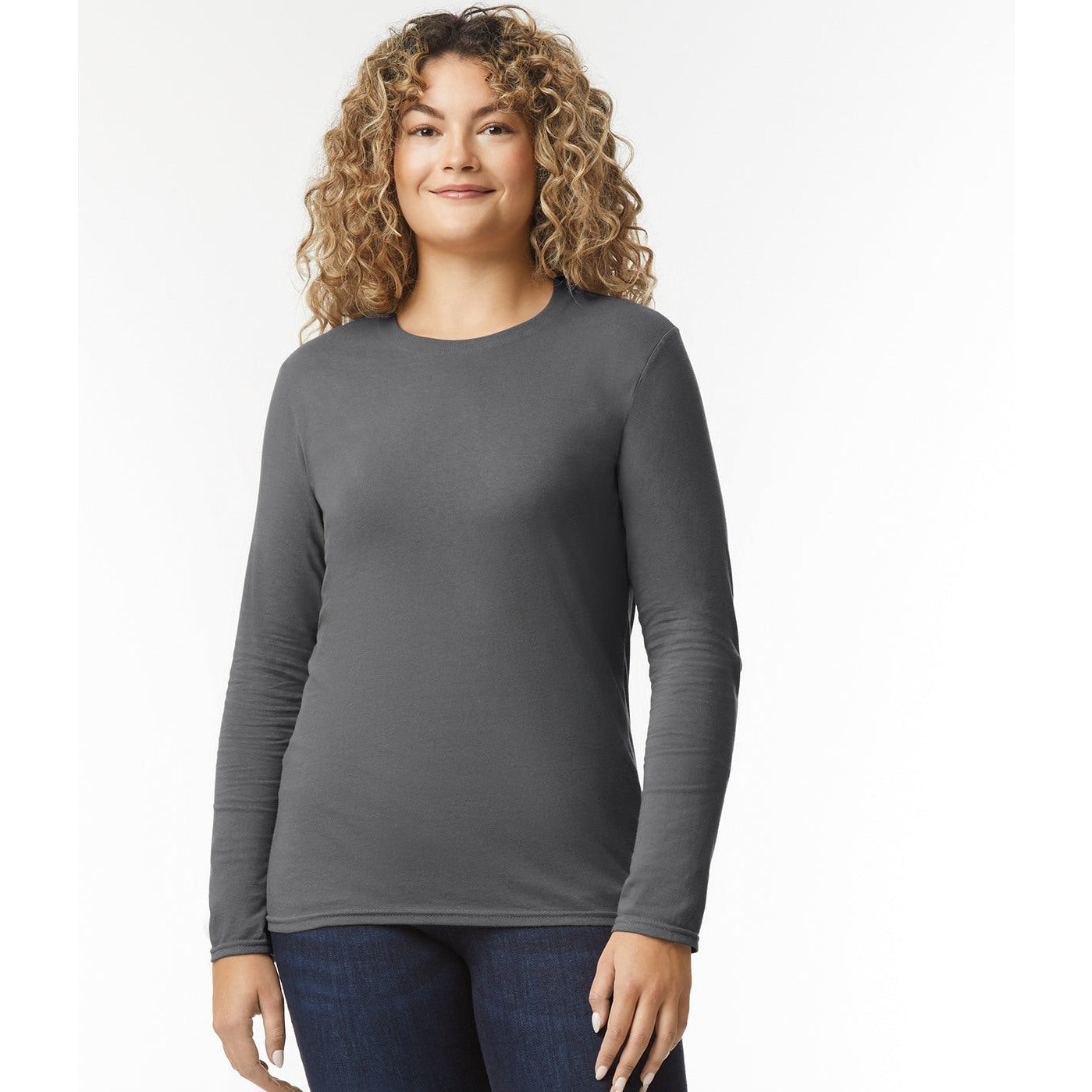 Gildan Softstyle Long Sleeve T-Shirt Euro Fit 100% Cotton Pre-Shrunk Tee